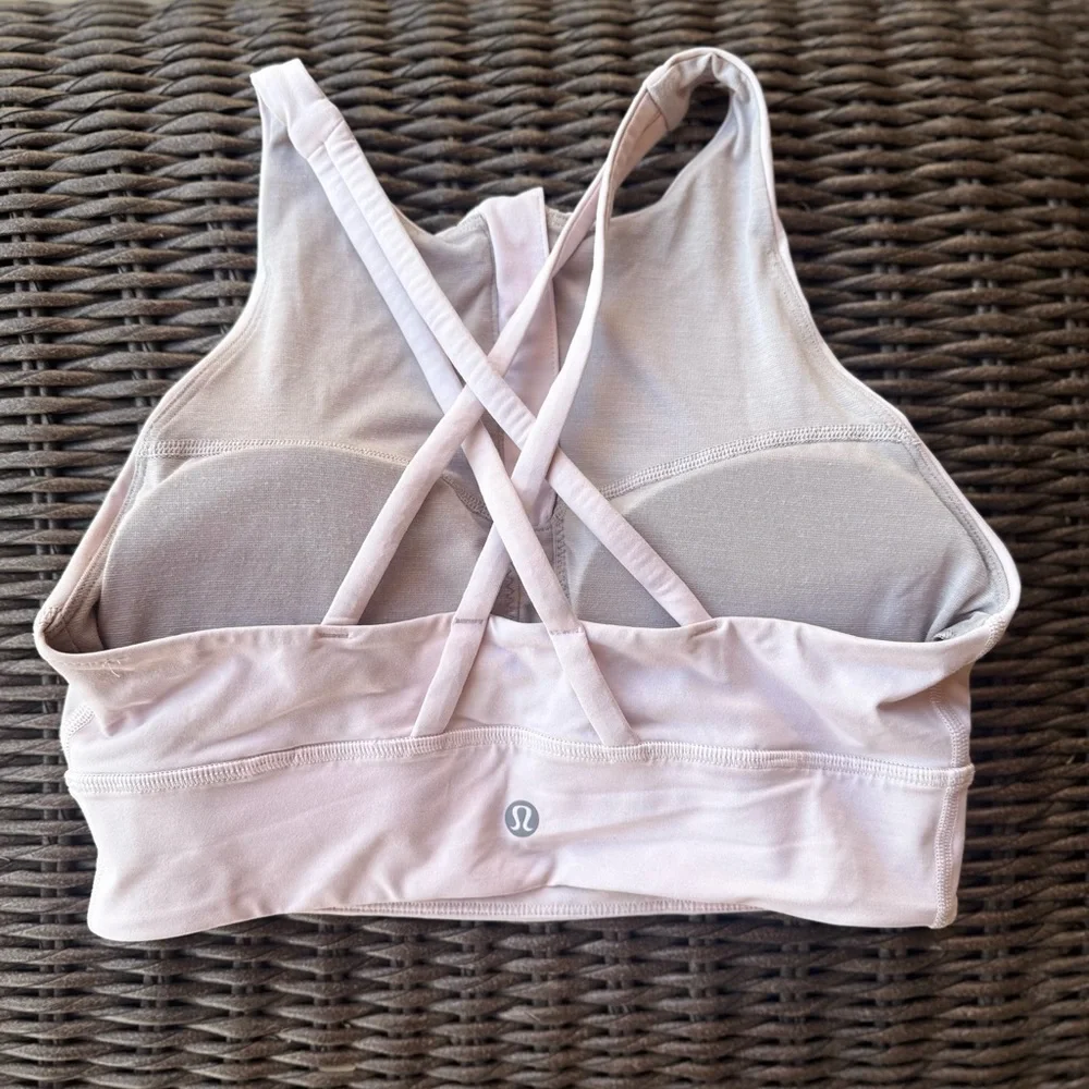 lululemon athletica Light Pink High-Neck Tank Sports Bra